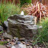 Mountain Spring Pondless 24" Bubbler Fountain, 24" Tall Bubbler Rock