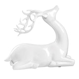 White Holiday Deer Figurine, Set Of 2