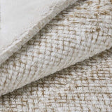 Frye Faux Fur Textured Luxe Jacquard 3 Piece Comforter Set, Queen 90” x 98”
