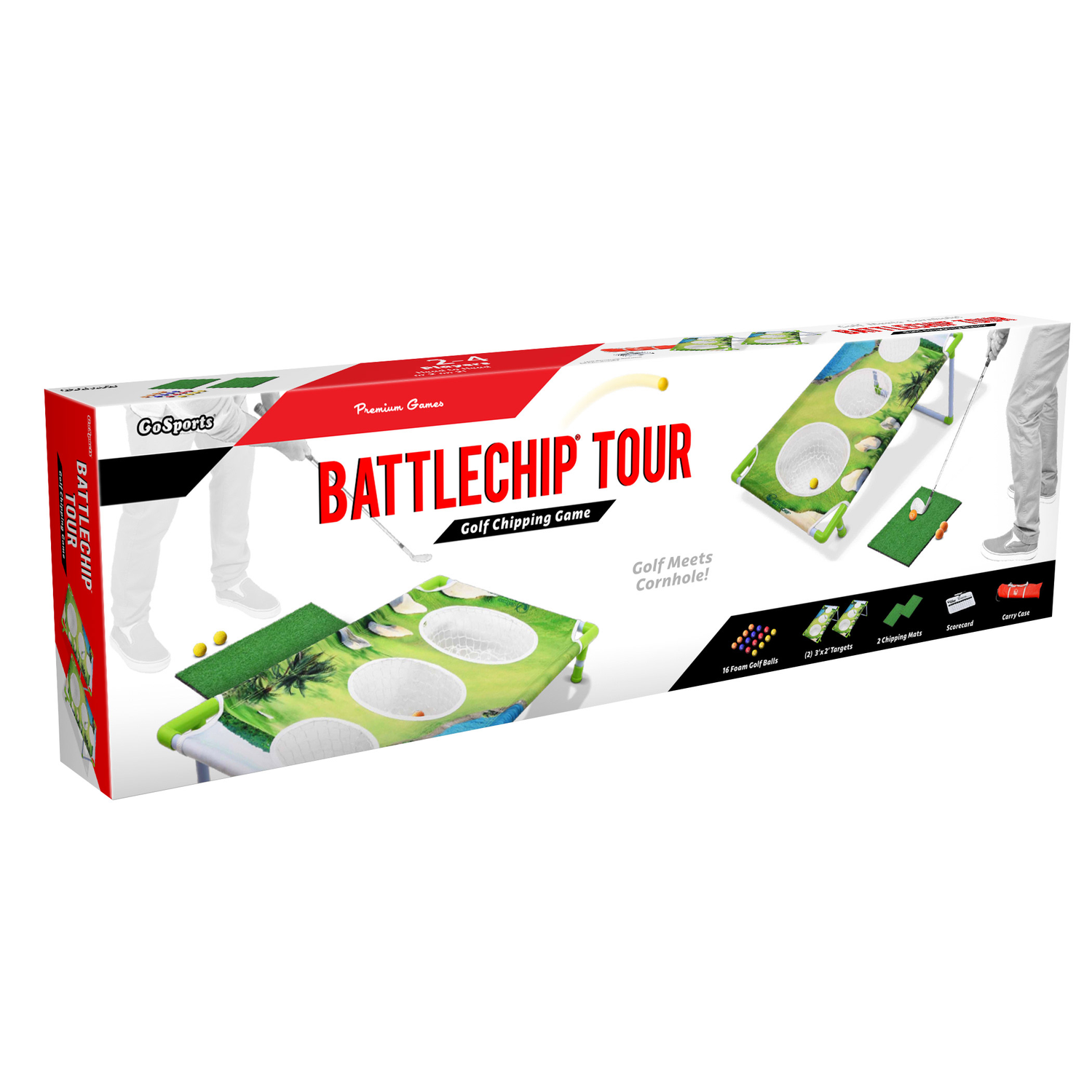 GoSports BattleChip Backyard Golf Cornhole Game