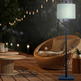 Light Your Patio 3-In-1 Outdoor Patio Lamp with Li-Ion Battery Up To 200 Hours
