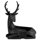 Holiday Black Modern Deer, Set Of 2 Christmas decorations Indoor/Outdoor