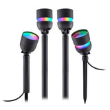 Enbrighten Wi-Fi RGBW LED Eternity Permanent Path Lights All-in-One Kit, 4 Heads
