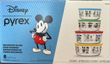 Pyrex 8-Piece Disney Mickey Mouse & Friends Decorated Food Storage Set