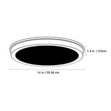 Energetic Lighting 14" LED Flush Mount Light Fixture, 1560 Lumens Brushed Nickel