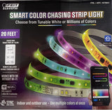 Feit Electric 20' Smart Color LED Chasing Strip Light, 2-pack