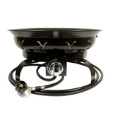 Global Outdoors Yellowstone Gas Fire Bowl with Decorative Pumice Stones