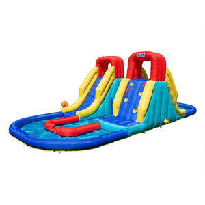 Sportspower Racetrack Inflatable Water Slide with Electric Air Blower