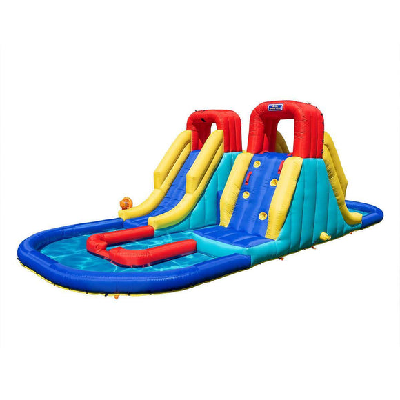 Sportspower Racetrack Inflatable Water Slide with Electric Air Blower