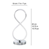 Infinity LED Lights Table Lamp, 4-Way Base Switch with Dimming