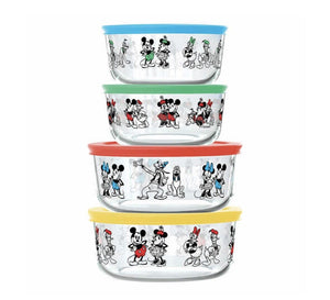 Pyrex 8-Piece Disney Mickey Mouse & Friends Decorated Food Storage Set