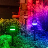 Enbrighten Wi-Fi RGBW LED Eternity Permanent Path Lights All-in-One Kit, 4 Heads