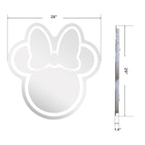 Impressions Vanity Company Minnie Mouse Smart Wifi LED Wall Mirror, 1.4” W x 28” L x 29” H