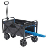 Mac Sports XL Folding Wagon with Large All-terrain Wheels, 38.6'' x 21.7'' x 25