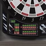 Barrington Electronic Dartboard with Cabinet, LED Lights with 12 Soft-Tip Darts