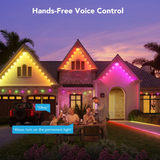 Govee 150ft Permanent Outdoor Lights Elite, Smart Festive RGBIC Lighting