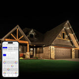 Enbrighten 100ft Eternity Eave Lights, Color-Changing Wi-Fi Lights