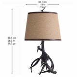 Stylecraft Alvares Table Lamp, Faux Antler LED Lamp