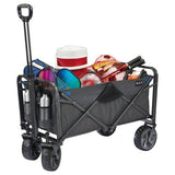 Mac Sports XL Folding Wagon with Large All-terrain Wheels, 38.6'' x 21.7'' x 25