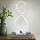 Infinity LED Lights Table Lamp, 4-Way Base Switch with Dimming