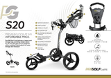 MGI Pro Golf S20 3 Wheel Fold Push Cart