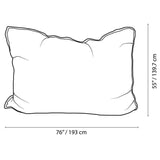 Lounge & Co Crash Foam Pillow, 74” L x 53” W Cozy Seating