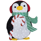 5' LED Candy Cane Penguin With 390 LED Lights