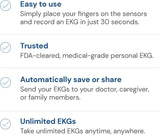 AliveCor KardiaMobile 6L Personal EKG Device and Heart Monitor