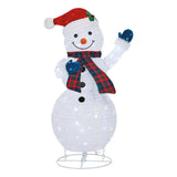 LED Pop-Up Snowman Family Sculpture, Christmas Decorations, Holiday, Outdoor