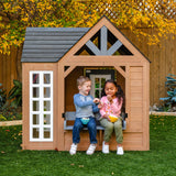 Kidkraft Atrium Playhouse, Single Story Playhouse with Enclosed Sunroom