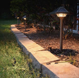 VOLT Landscape Lighting Premium Brass Solar Light, 2-pack