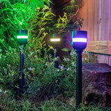 Enbrighten Wi-Fi RGBW LED Eternity Permanent Path Lights All-in-One Kit, 4 Heads