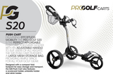 MGI Pro Golf S20 3 Wheel Fold Push Cart