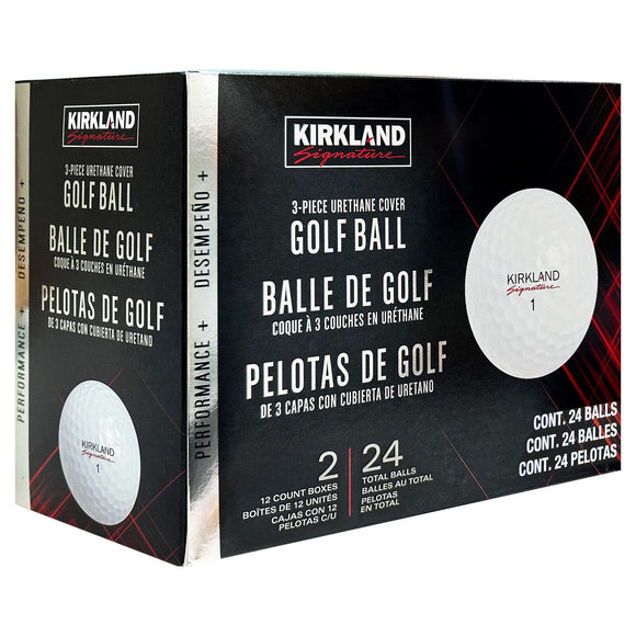 Kirkland Signature Urethane Cover Golf Balls, 24 Pieces