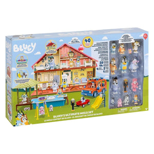 Bluey Ultimate Mega Set, 11" Tall Bluey's House Playset