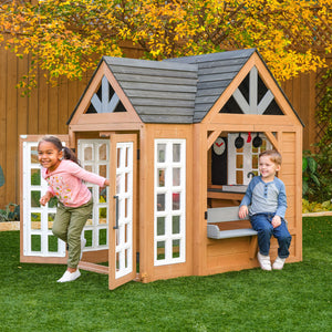 Kidkraft Atrium Playhouse, Single Story Playhouse with Enclosed Sunroom