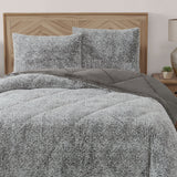 FRYE Faux Fur Textured Luxe Jacquard 3 Piece Comforter Set