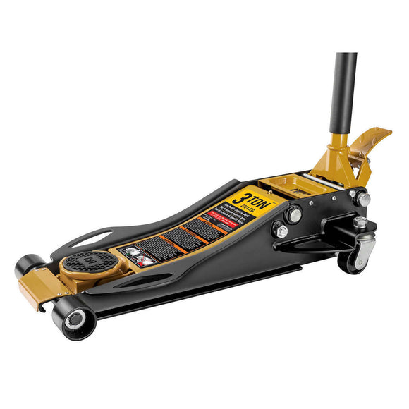 CAT 3 Ton Low Profile Service Jack, 31” L x 16” W x 6.5” H