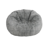 Lounge & Co. Faux Rabbit Fur Donut Chair, 46" L x 44" W x 30" H Jumbo Lounger