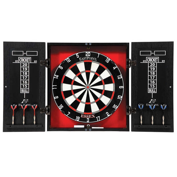 Essex Bristle Dartboard and Cabinet Set, 18