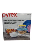 Pyrex 8-Piece Glass Mixing Bowl Set with Lids