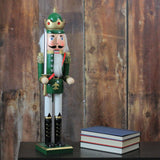 Northlight 24" Green Wooden Christmas Nutcracker King with Sword