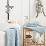 Town & Country Living Chevron Bath Towel, 2-pack 30" W x 58" L Cotton Bath Towel