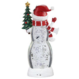 19.4” H Snowman Lantern with LED Lights