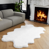 Mon Chateau Luxe Faux Fur Rug, 3’7” X 5’11”