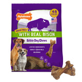 Nylabone Grain-Free with Real Bison Edible Dog Chews, 48-Count, 2-Pack