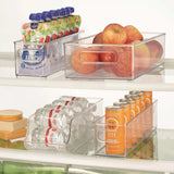 iDesign Kitchen Refrigerator Fridge Freezer Pantry Storage Bins, 4-piece Set