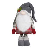 48" Holiday Gnome With Adjustable Height, Plush Oversized Holiday Gnome