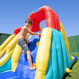 Sportspower Racetrack Inflatable Water Slide with Electric Air Blower