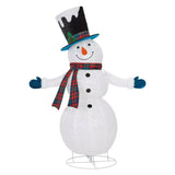 LED Pop-Up Snowman Family Sculpture, Christmas Decorations, Holiday, Outdoor